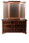 Prairie Baby Dresser, Walnut and Cherry Hardwood, Natural Finish